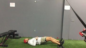 Isometric Leg Curl with Glute Ham Glider