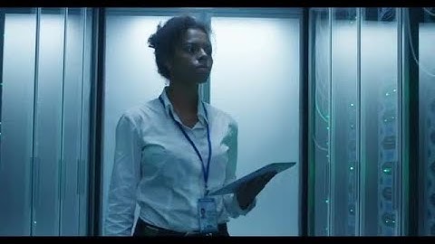 Female Engineer In Server Room Stock Video