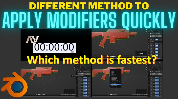 The quickest methods to apply modifiers in Blender