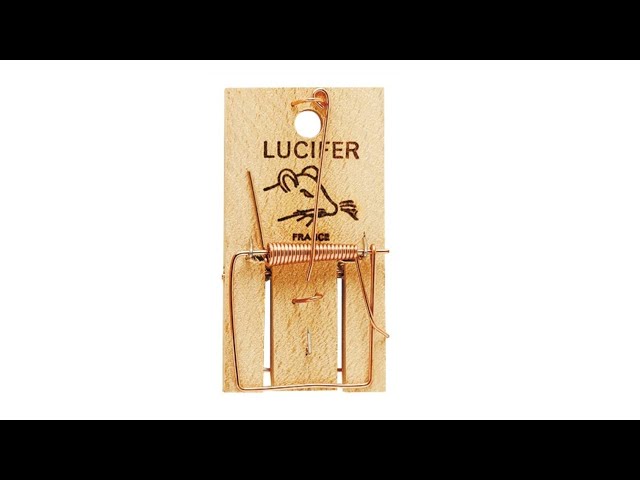 Tapette piège à souris - Lucifer - bois- 10x5 cm Lucifer