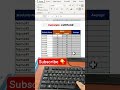Excel Interview Tricks and Tips 🙂 #excel #shortsfeed #shorts #short #youtubeshorts #viralshorts