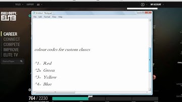 how to get colored classes on MW3