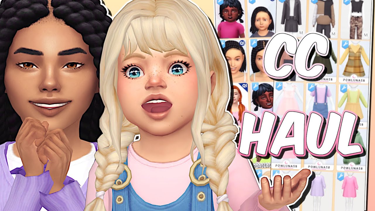 Sims 4 Maxis Match Toddlers And Kids Cc Haul 2 🌿 Over 100 Items Cc