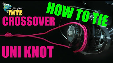 How to Tie a Crossover Uni Knot - Tackle Tactics Animated Knot Series