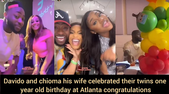 Davido and chioma his wife celebrated their twins one year old birthday at Atlanta congratulations