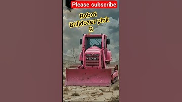 Robot bulldozer pink  2 #automobile #robot #ai #transformers #변압기 #máy biến áp #alatberat #shorts