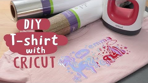 Iron-On Vinyl For Beginners Using Cricut EasyPress Mini -  Making Unicorn T-shirt design with cricut