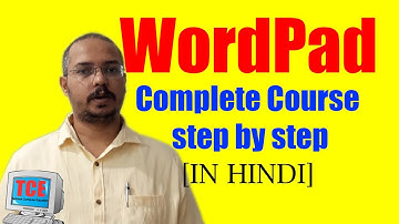 Complete wordpad tutorial for beginners in hindi