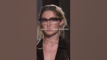 Gigi Hadid 🥺Walking for Miu Miu SS24 #models #shorts