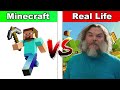 Minecraft vs Real Life (4k Ultra HD)