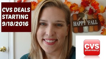 CVS Deals Starting 9/18/2016! Great Week To Coupon At CVS! See Blog Post Below For Breakdown