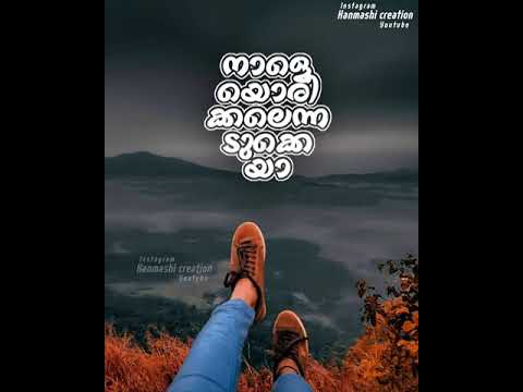 Kaattil veezha mezhuthiri naalamaroo thannu mizhikalil malayalam lrycal status video