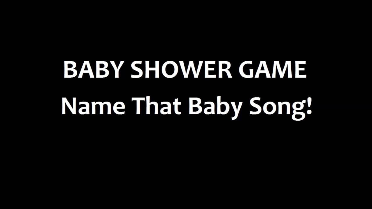Baby Shower Game Guess That Baby Song Youtube