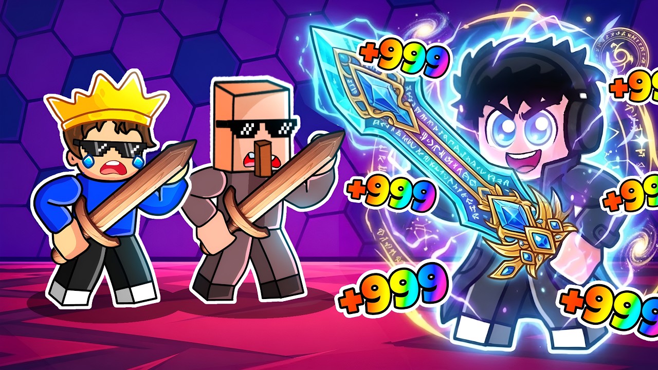 Upgrading from NOOB to GOD Sword To Defeat Alpha And Tikawar In Roblox!!!