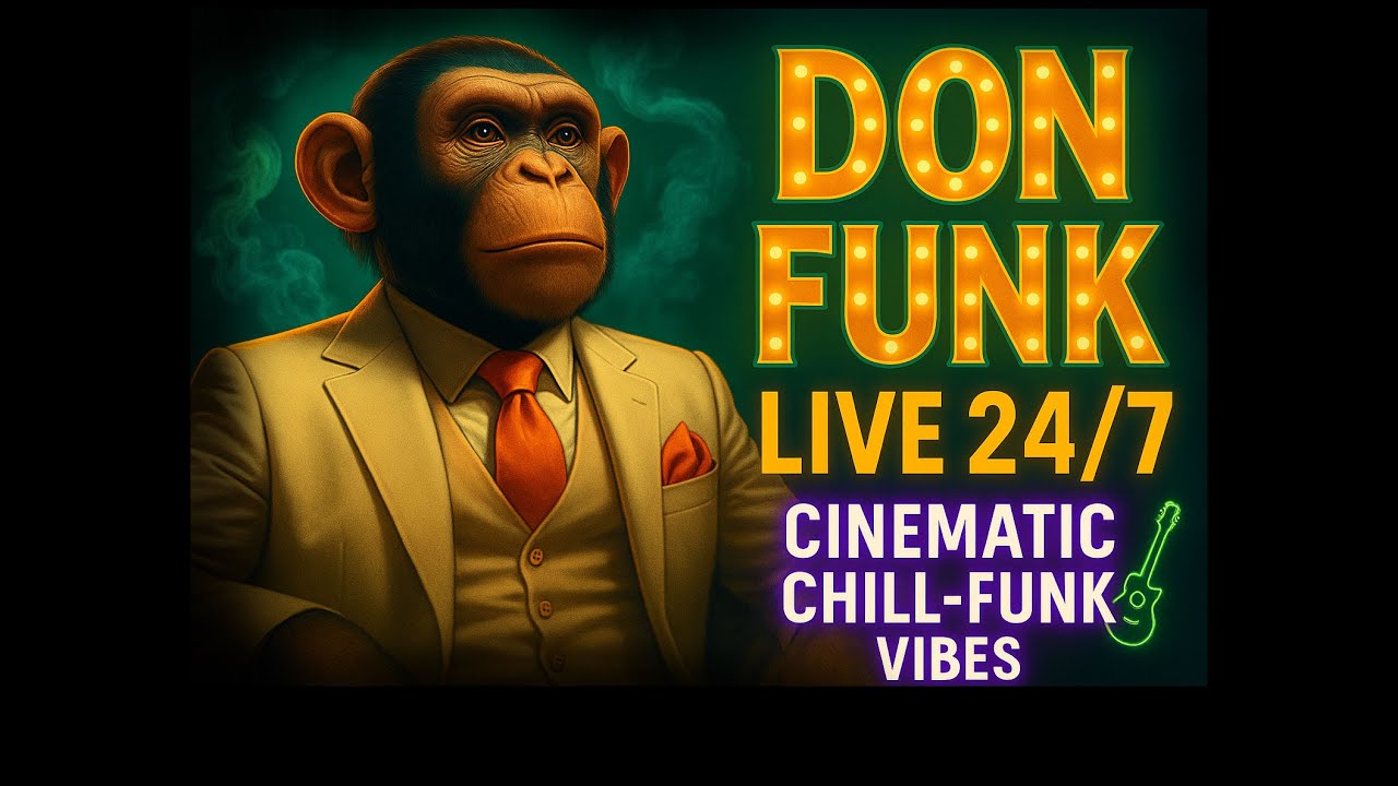 🎩 DON FUNK LIVE 24/7 🎸 Cinematic Chill-Funk Guitar Noir Grooves for ...
