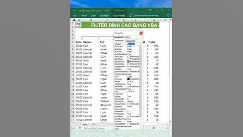 Hướng dẫn làm App superfilter bằng VBA trên Excel