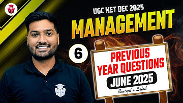 UGC NET Management Previous Year Questions June 2025 | UGC NET Paper 2 Management PYQs | Yogesh Sir