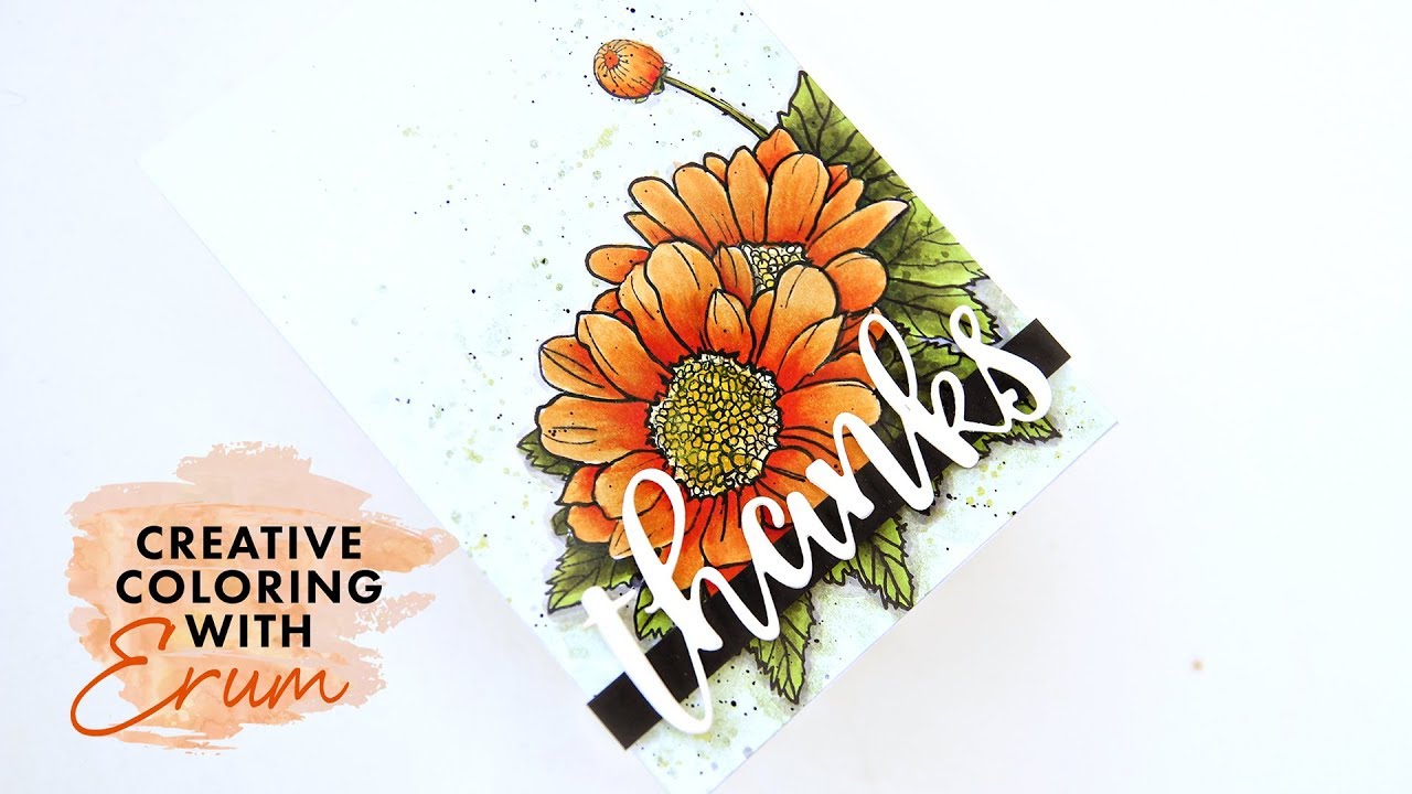 Card Making Tutorial: One Layer Stamping and Artist Marker Coloring ...