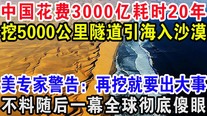 中國花費3000億耗時20年，挖5000公里隧道引海入沙漠，美專家警告：再挖就要出大事！不料隨後一幕全球徹底傻眼 - 天天要聞