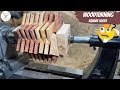 Woodturning: square slices