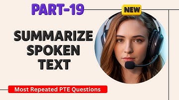 Summarize Spoken Text PTE Listening | Timer and Answers | Real Exam Questions OCTOBER 2025