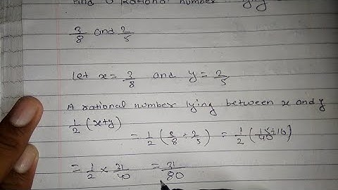 Find a rational number lying between 0.75 and 1.2 | Maths Tv