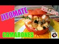 Jitomate relleno de camarones😋Delicioso!!!