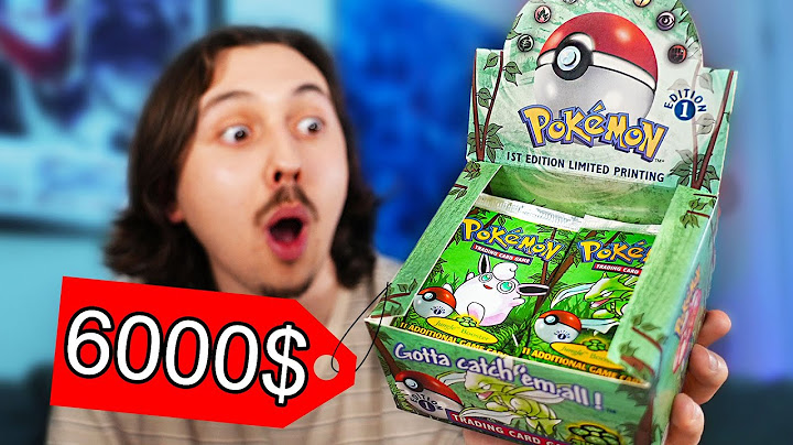 J'ai payé 6000$ pour des vieilles cartes Pokémon édition 1