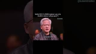 NVIDIA CEO’s Brutal Take on AI &amp; Engineers 🤯 #NVIDIA #AI #Programming
