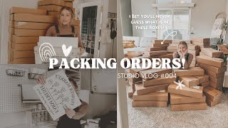 Small Business Vlog #004 Packing Orders and Organizing Screen Print Transfers | TShirt Business