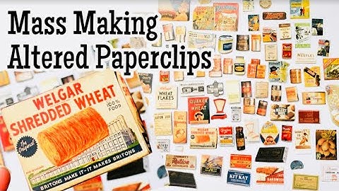 Making Altered Paper Clips Inspired By Diane H!! JUNK JOURNAL EPHEMERA Lace Covered Skies