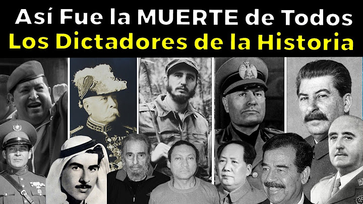 Así Fue la MUERTE de Todos Los TOP Dictadores de la Historia