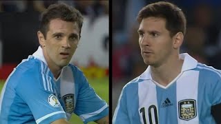 Walter Montillo y Messi jugando juntos en la Selección Argentina - 23/03/2013