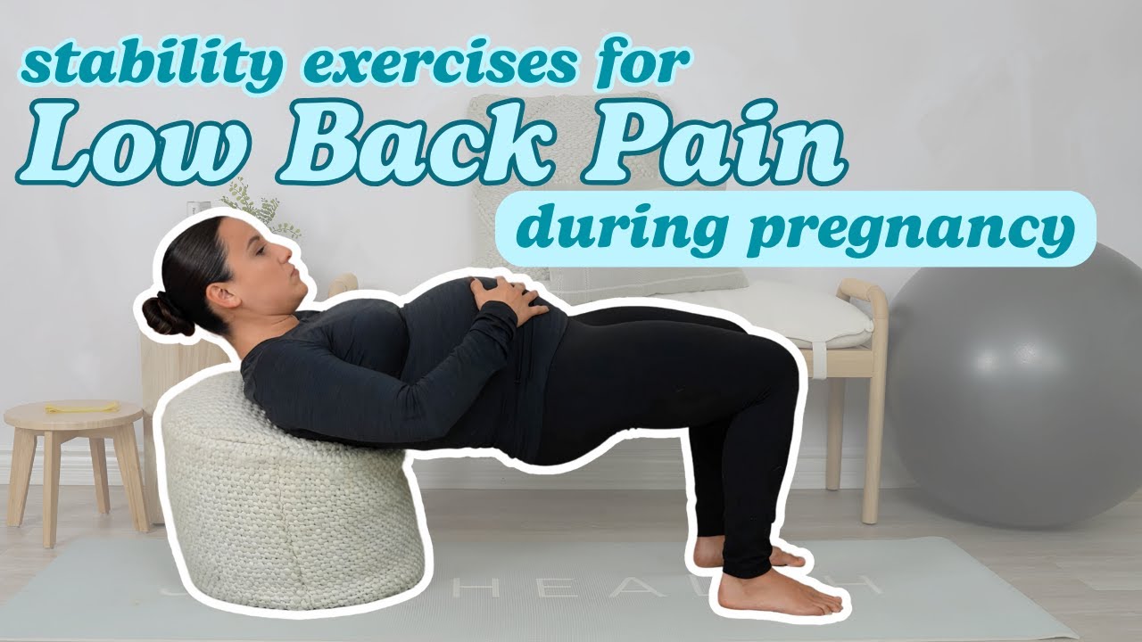 Stability Exercises for Low Back Pain During Pregnancy - YouTube