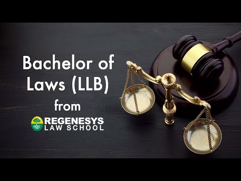 Get your LLB Degree from Regenesys Law School.