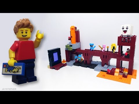 YouTube thumbnail: LEGO Minecraft: The Nether Fortress 21122 Exploration