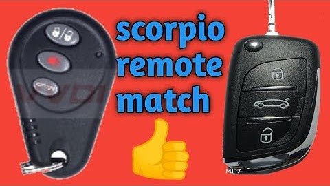 mahindra scorpio remote match