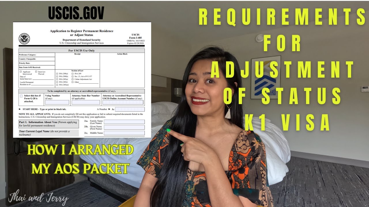 ADJUSTMENT OF STATUS REQUIREMENTS (AOS) / TIPS / K1FIANCE VISA fyp 