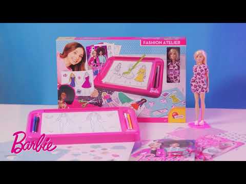 Lisciani Barbie Fashion Atelier με Κούκλα (88645) στο www.booomtoys.gr -  YouTube