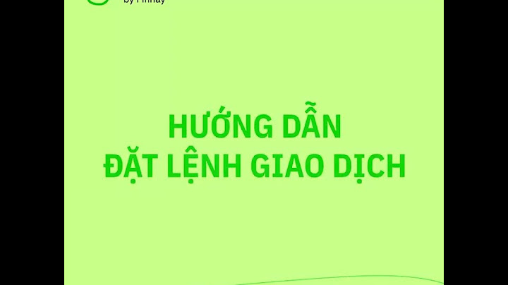 Hướng dẫn chơi chứng khoán trên iphone