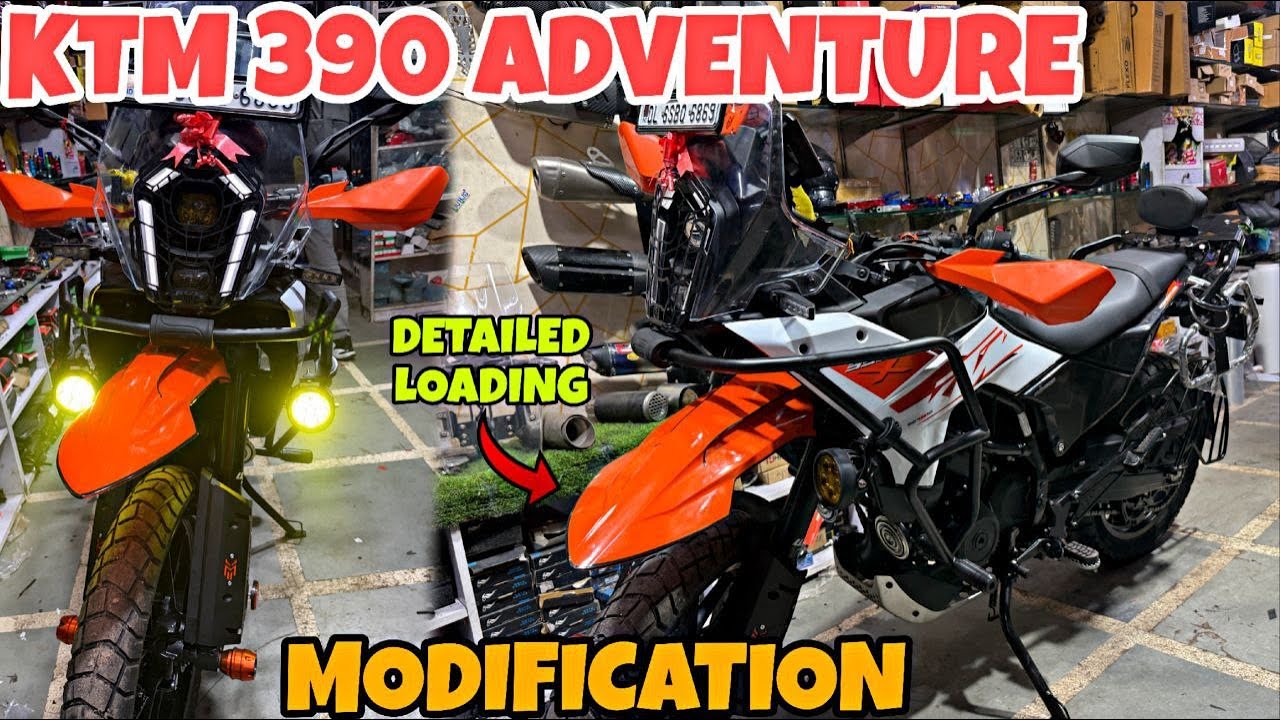 KTM 390 ADVENTURE ki Loaded Detailing Modification | Tagdi Loadings | Full Tour Ready |