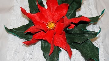 Make a Leather Poinsettia Brooch - DIY Style - Guidecentral