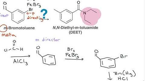Exercise 21.58 - Multi-step Synthesis with Carboxylic Acids and their Derivatives Making DEET from B