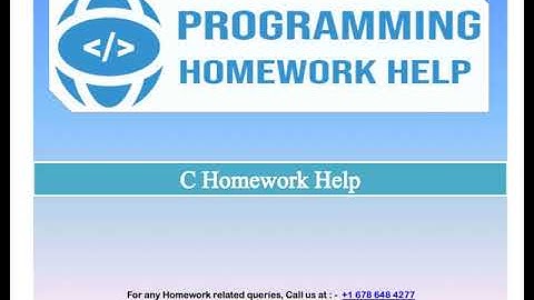 C Homework Help