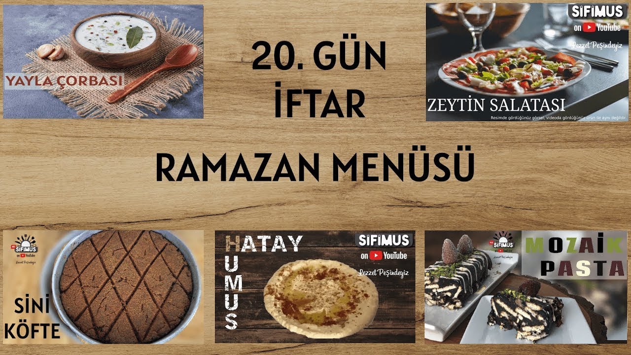 2022 RAMAZAN İFTAR MENÜSÜ ÖNERİSİ  30 günlük ✔ #20 Gün YEMEK TARİFLERİ #shorts