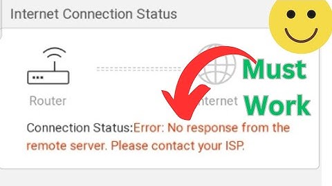 Error: No response from the remote server wi-fi problem solved in clear English voice.