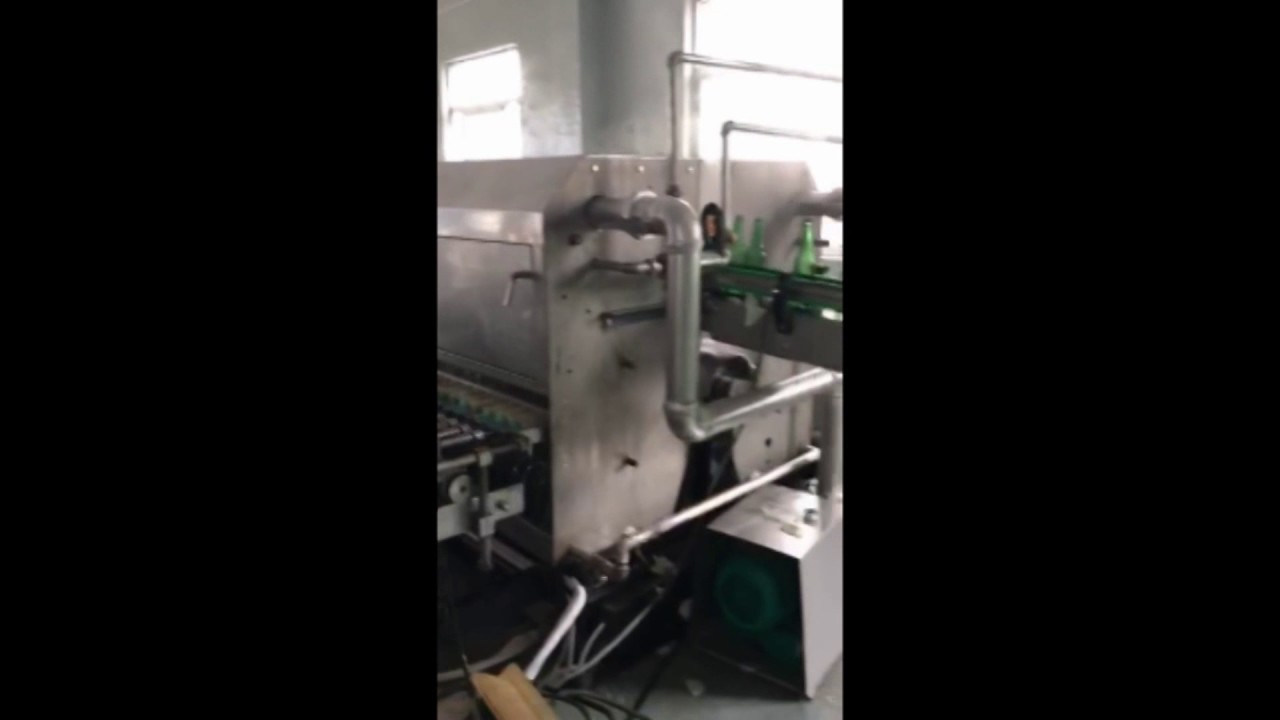 automatic glass bottle washing machine - YouTube