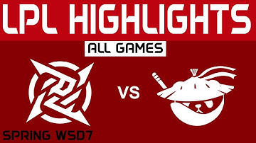 NIP vs AL Highlights ALL GAMES LPL Spring Split 2024 Ninjas in Pyjamas vs Anyone
