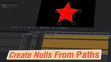 After Effects 2018 - Create Nulls From Paths ( New Features )