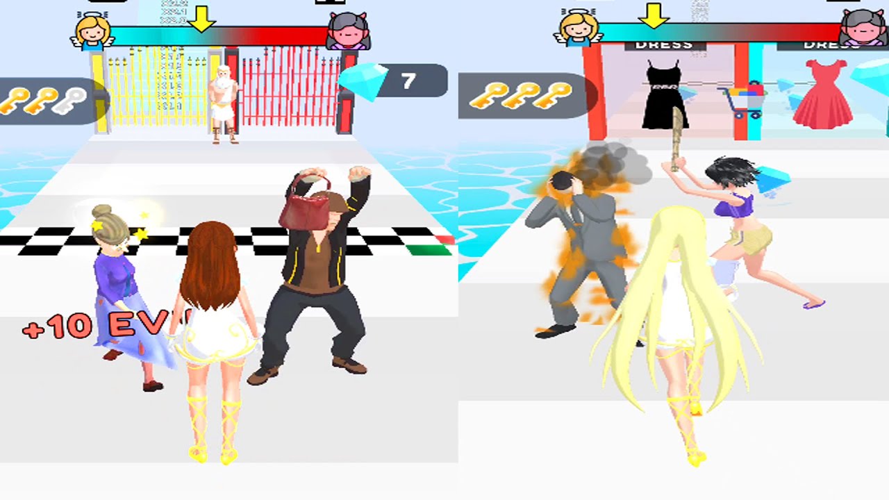 Good Girl Bad Girl Game 👗👗🌈 All Level Gameplay Android, Ios, TapOK Gaming